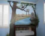 Safari Baby Nursery Mural